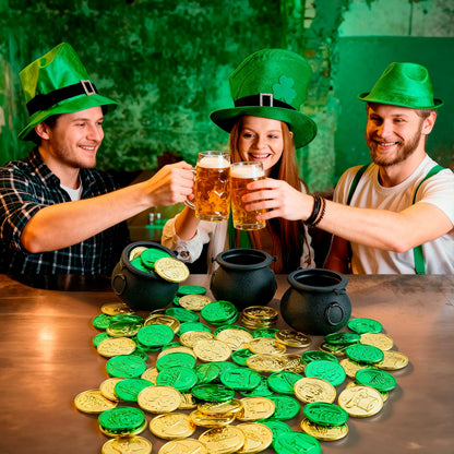 JOYIN 103-Piece St. Patrick's Day Cauldrons Set with Shamrock Coins