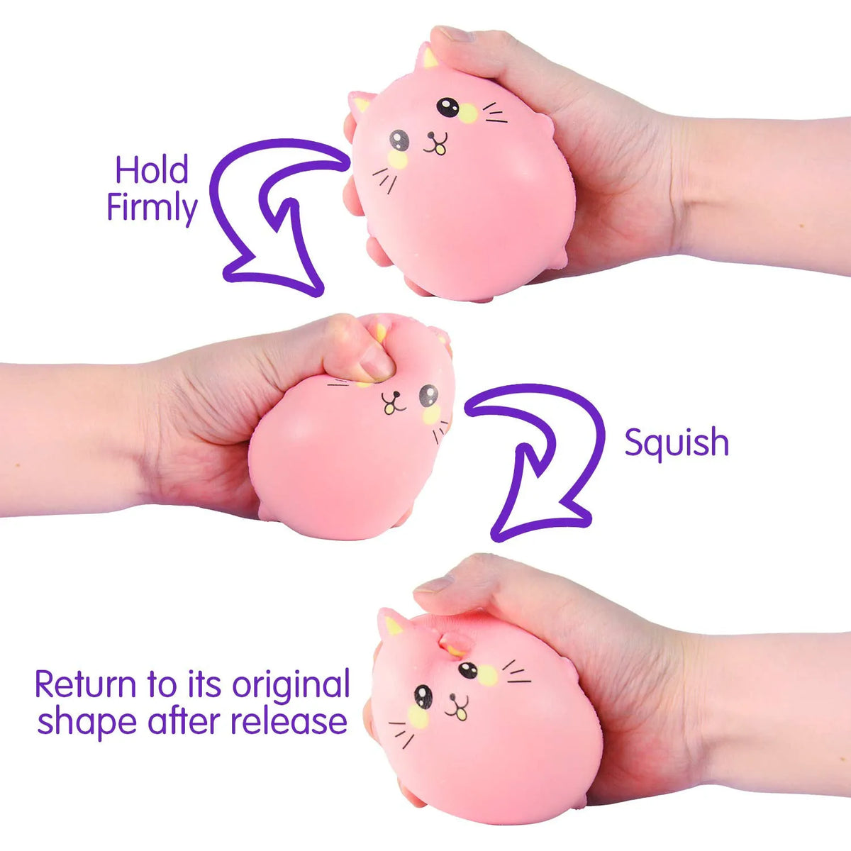 JOYIN 10-Pack Jumbo Easter Eggs with Animal Squishy Toys