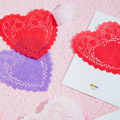 JOYIN 126+ Pcs Valentine's Day Craft Gift Set with 100 Heart Doilies