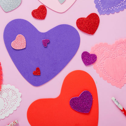 JOYIN 126+ Pcs Valentine's Day Craft Gift Set with 100 Heart Doilies
