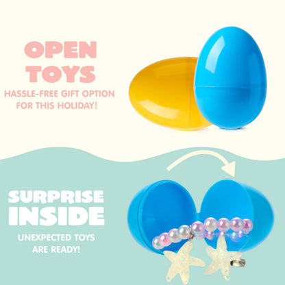 JOYIN 12 Pack Prefilled Easter Eggs with Beads and Jewelry Toys