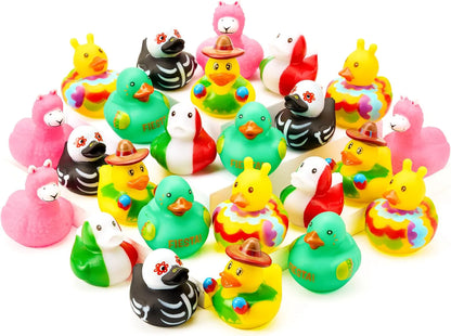 JOYIN 12-Pack Mexican Fiesta Rubber Ducks