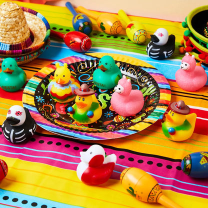 JOYIN 12-Pack Mexican Fiesta Rubber Ducks