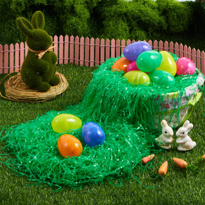 JOYIN 12 oz Dark Green Plastic Easter Grass