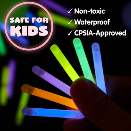 JOYIN 144 Pcs Easter Eggs with Mini Glow Sticks