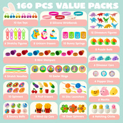 JOYIN 160 Prefilled Easter Eggs with Assorted Toys