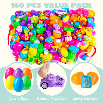 JOYIN 160 Prefilled Easter Eggs with Assorted Toys