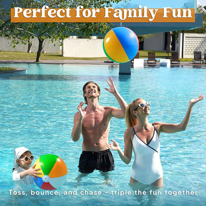 JOYIN 20-Inch Inflatable Beach Balls (2-Pack)