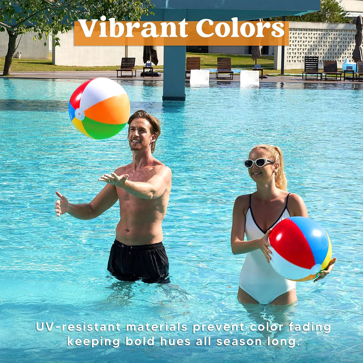 JOYIN 20-Inch Inflatable Beach Balls (2-Pack)