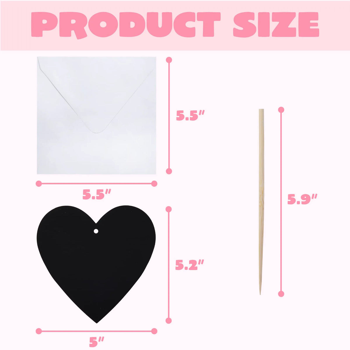 JOYIN 24 Pack Valentine's Day Cards with Scratch Heart Paper