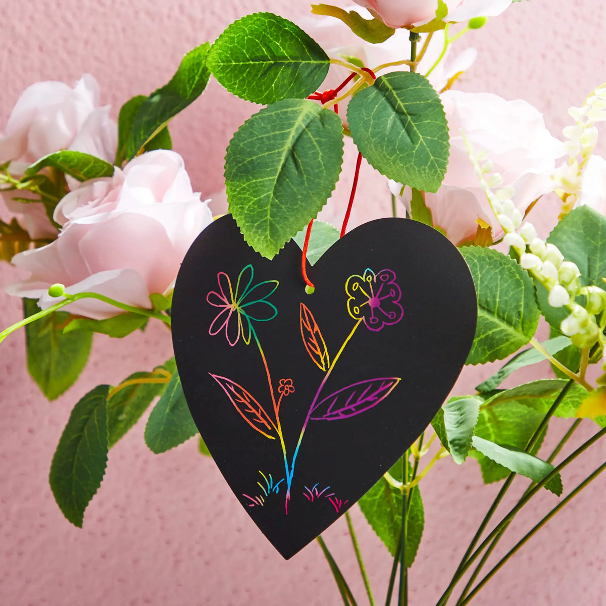JOYIN 24 Pack Valentine's Day Cards with Scratch Heart Paper