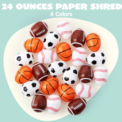 JOYIN 24-Pack 2.3-Inch Assorted Sports Ball Plastic Easter Eggs