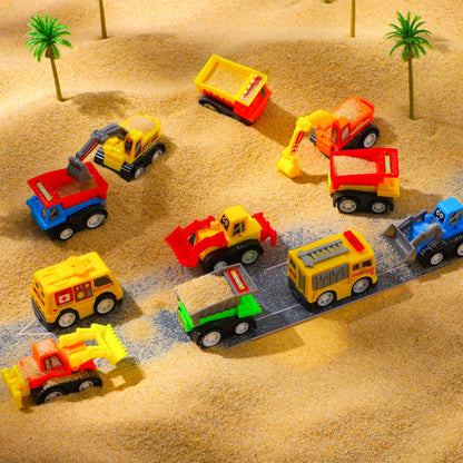 JOYIN 24-Pack Filled Easter Eggs with Pull-Back Construction Cars