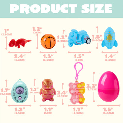 JOYIN 24 Prefilled Easter Eggs with Assorted Toys
