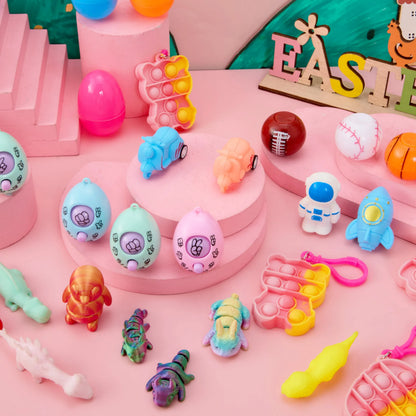 JOYIN 24 Prefilled Easter Eggs with Assorted Toys