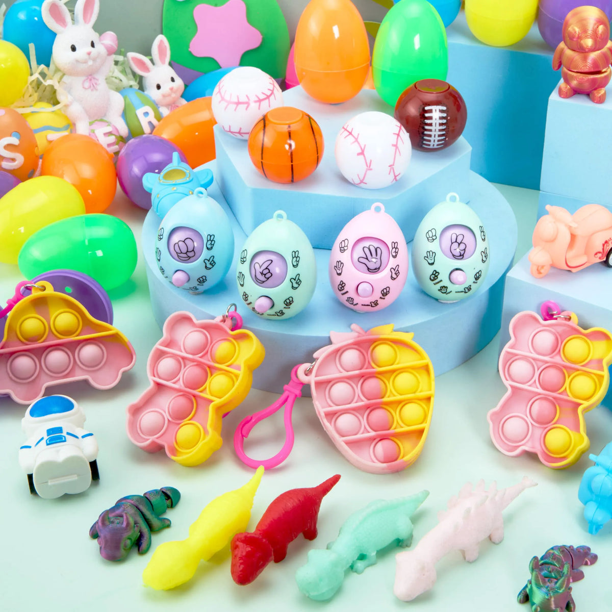 JOYIN 24 Prefilled Easter Eggs with Assorted Toys