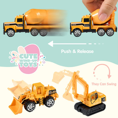 JOYIN 24 Prefilled Easter Eggs with Vehicle Toys
