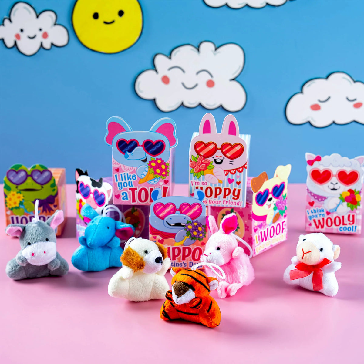 JOYIN 24-Piece Valentine's Day Plush Toys with Boxes