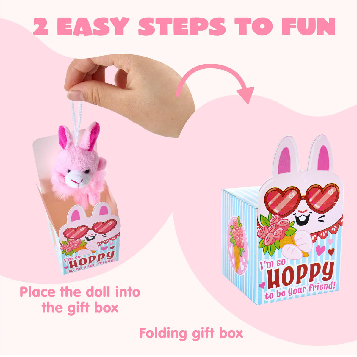 JOYIN 24-Piece Valentine's Day Plush Toys with Boxes
