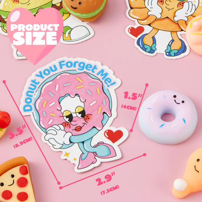 JOYIN 28-Pack Valentine's Day Cards with Kawaii Dessert Fidget Toys (14 Designs)