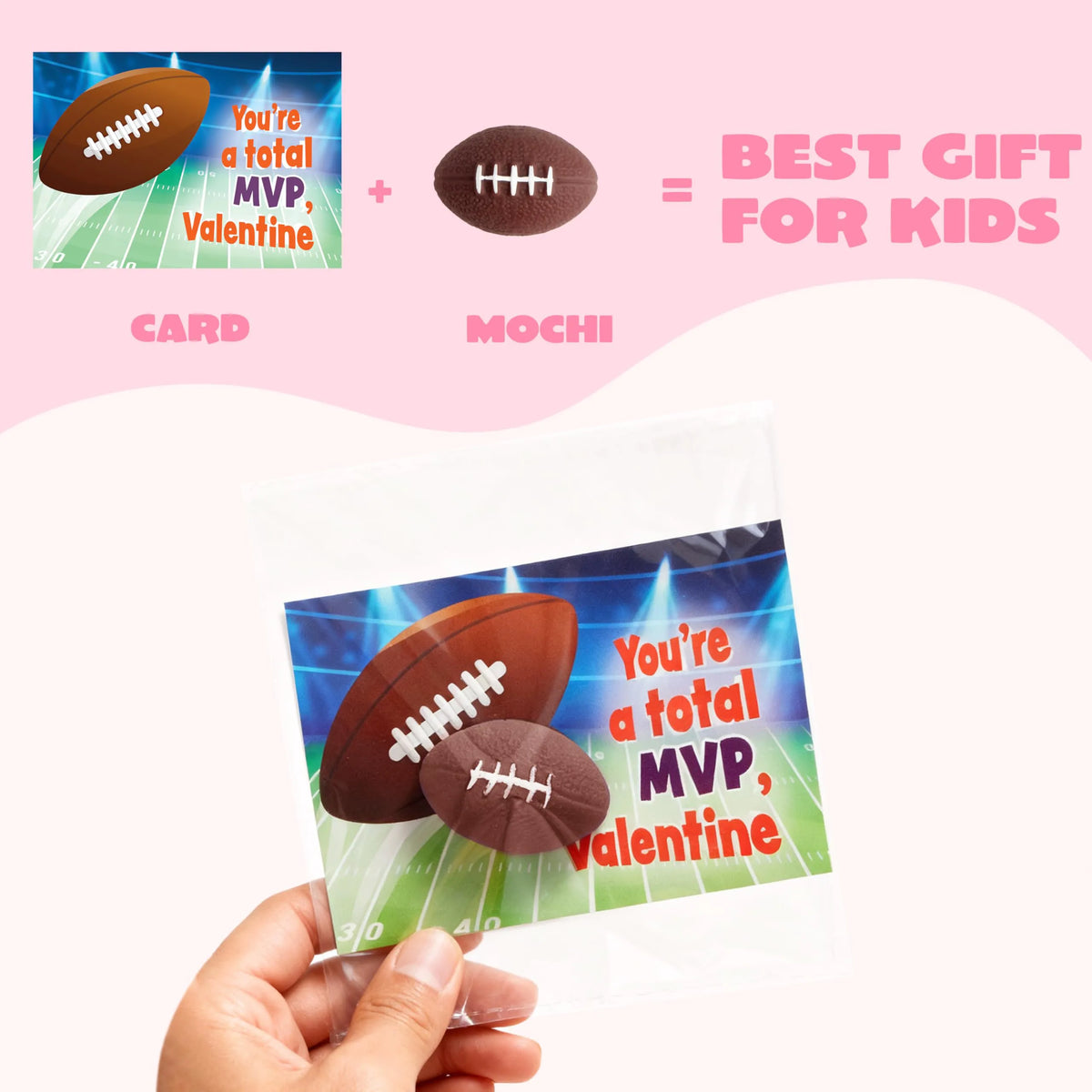 JOYIN 28-Pack Valentine's Day Kawaii Sports Ball Mochi Squishy Fidget Toys for Kids