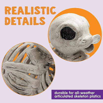 JOYIN 2 Pack 4.5-Inch Halloween Duck Skeleton Plastic Bones