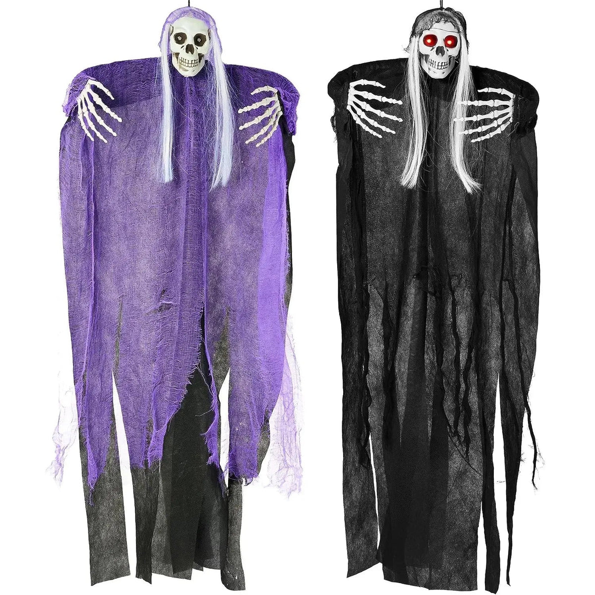 JOYIN 2-Pack Hanging Grim Reaper Halloween Decorations