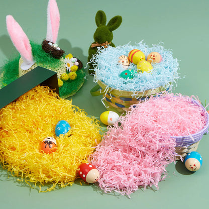 JOYIN 3.75 lb Easter Fake Grass Crinkle Paper Shred