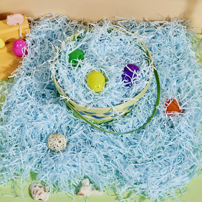 JOYIN 3.75 lb Easter Fake Grass Crinkle Paper Shred