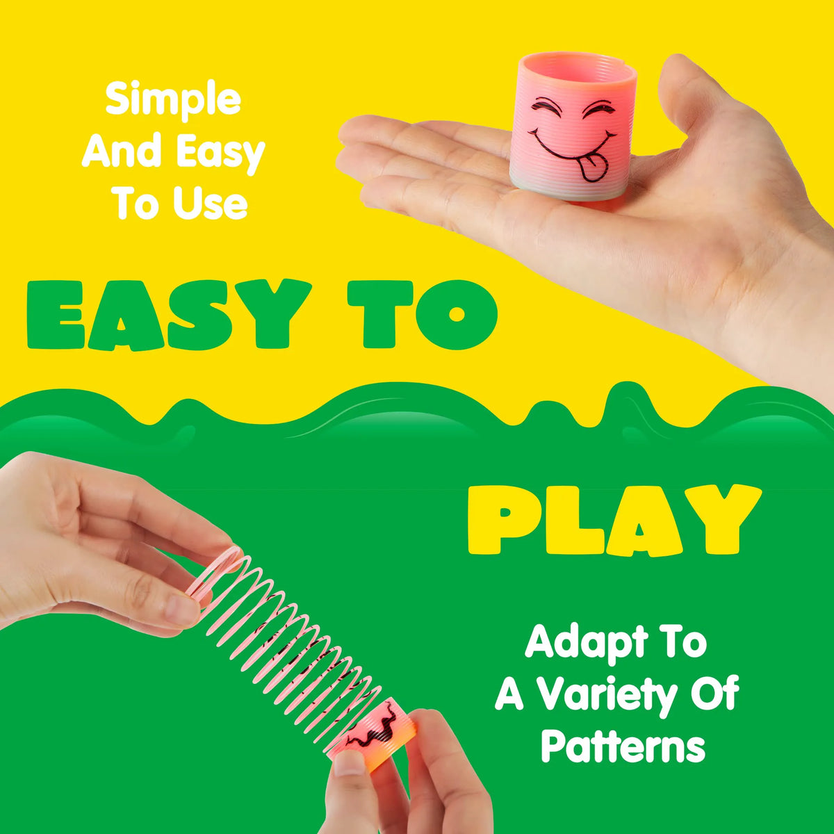 JOYIN 30-Pack Mini Rainbow Coil Spring Fidget Toys