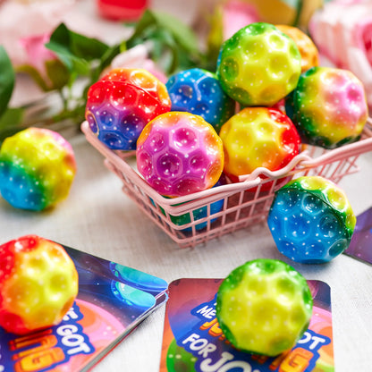 JOIN 30-Pack Valentine's Day Super Bouncy Balls with Cards