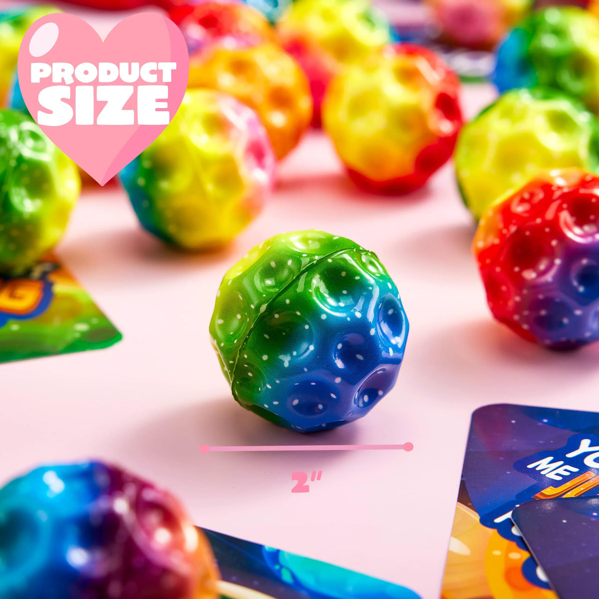 JOIN 30-Pack Valentine's Day Super Bouncy Balls with Cards