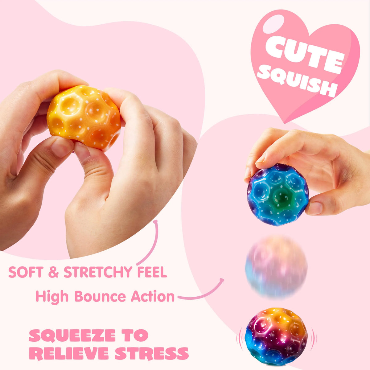 JOIN 30-Pack Valentine's Day Super Bouncy Balls with Cards