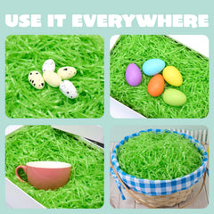 JOYIN 32 oz Light Green Plastic Easter Grass