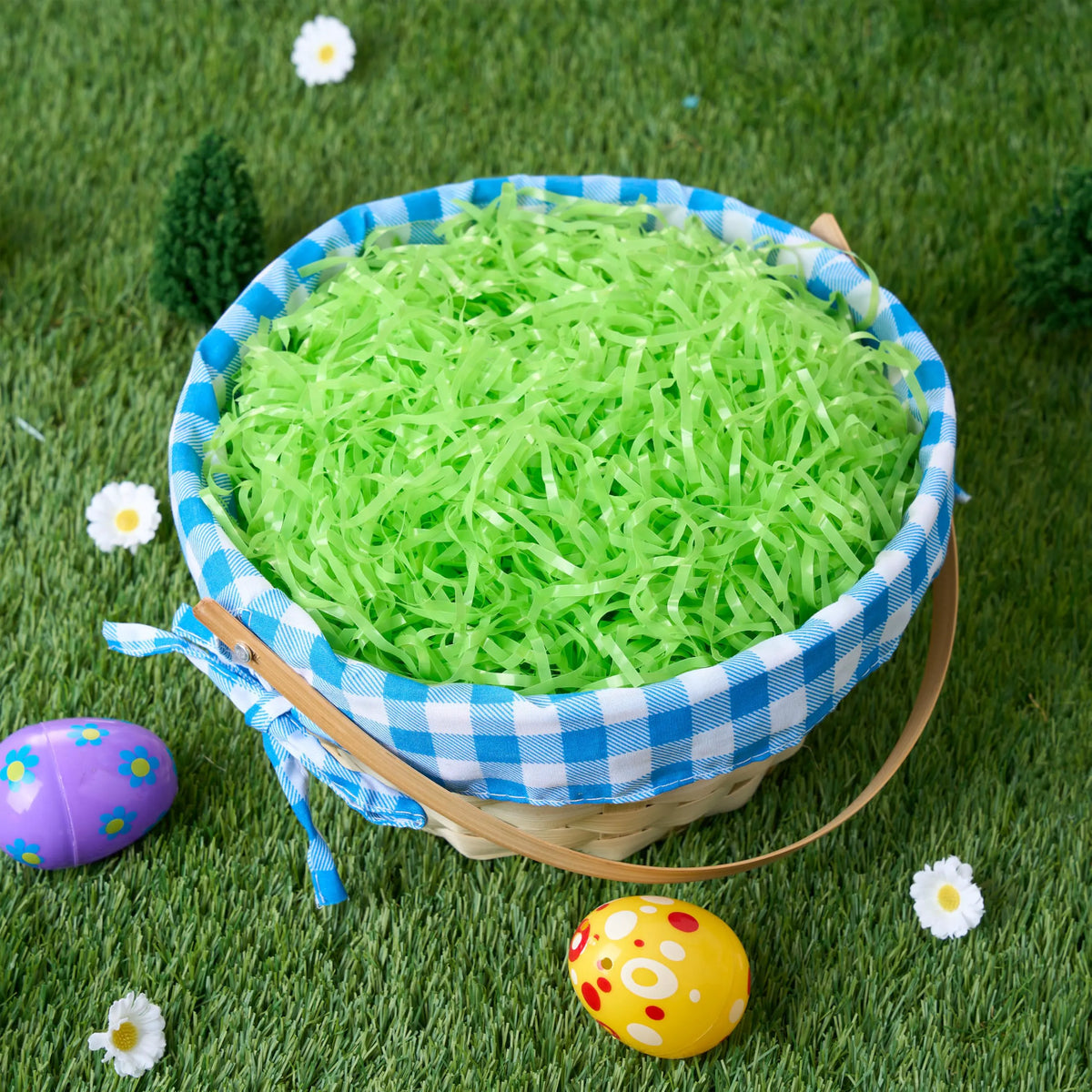 JOYIN 32 oz Light Green Plastic Easter Grass