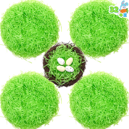 JOYIN 32 oz Light Green Plastic Easter Grass