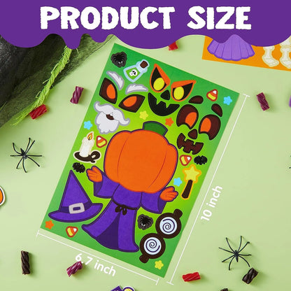 JOYIN 45-Piece Halloween Make-A-Face Stickers for Party Decorations