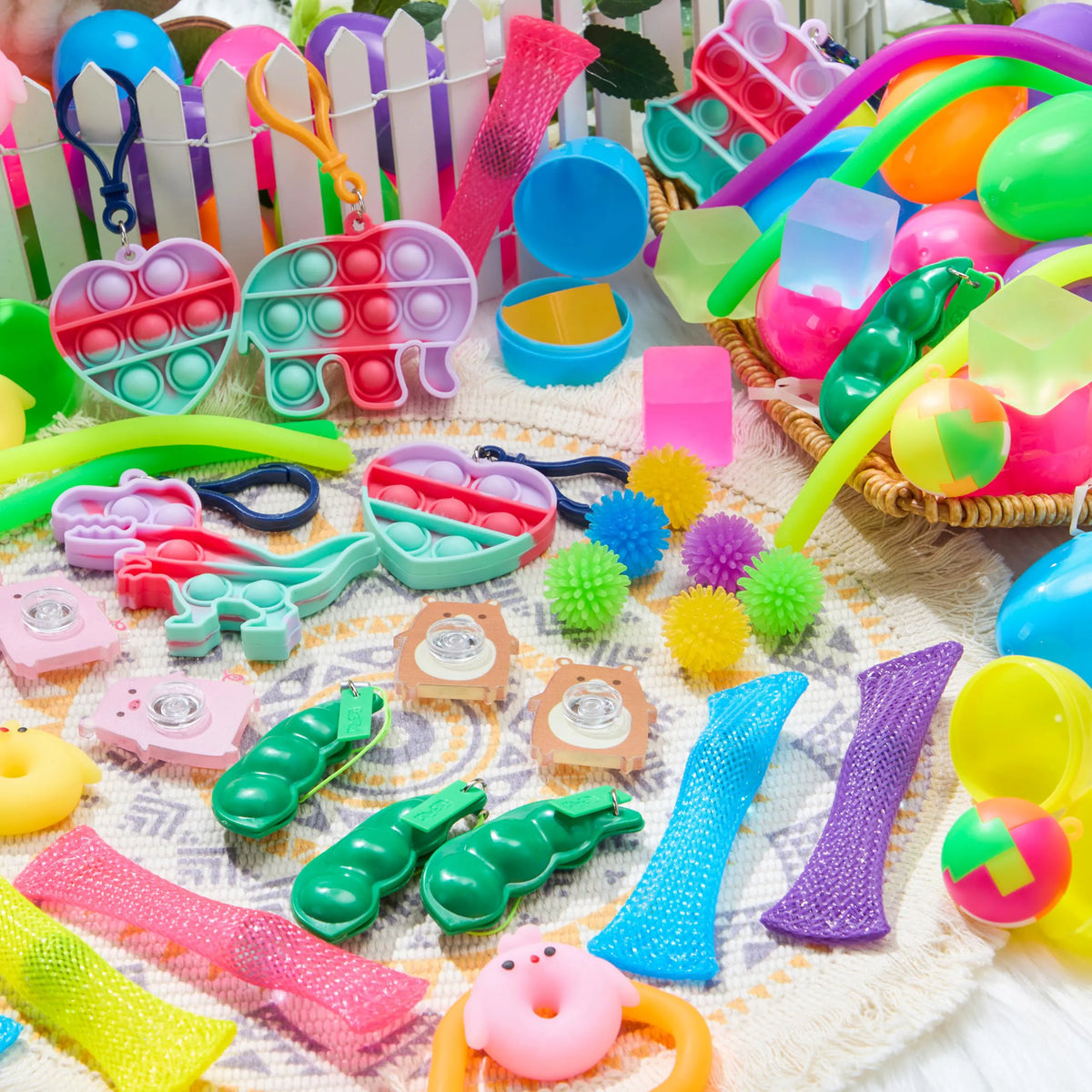 JOYIN 48-Piece Prefilled Easter Eggs with Assorted Toys