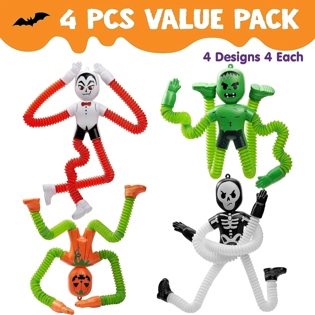 4 Pack Halloween Toys