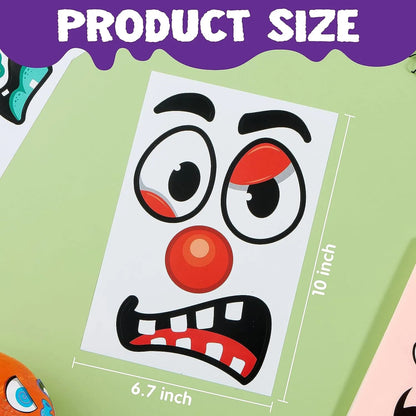 JOYIN 52-Pack Halloween Pumpkin Face Stickers for Party Decorations