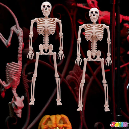 5 PCS Posable Halloween Skeletons, 16 Inches Full Body with Posable Joints