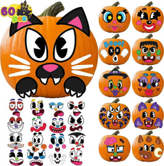 JOYIN 60-Pack Halloween Pumpkin Stickers