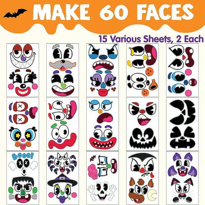 JOYIN 60-Pack Halloween Pumpkin Stickers