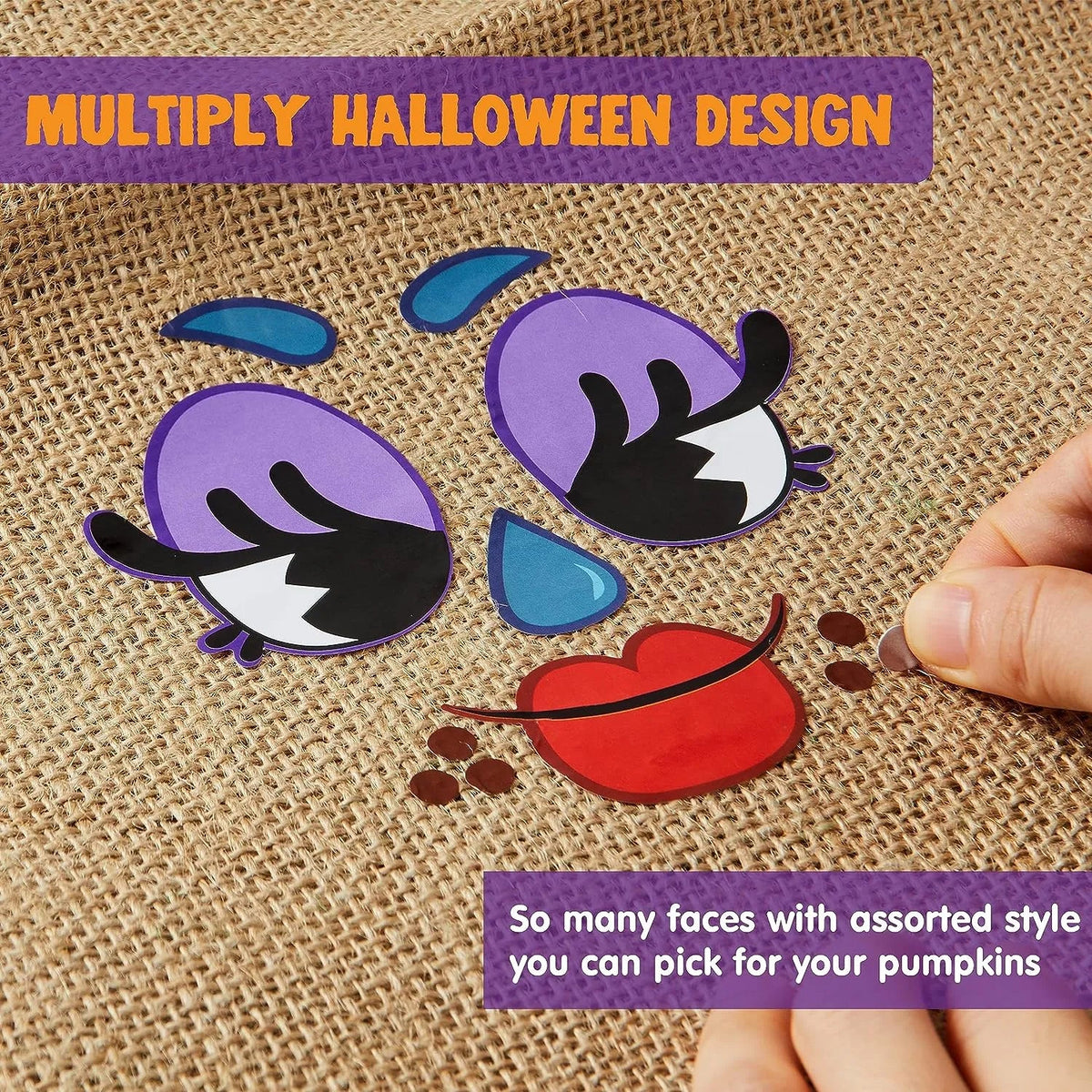 JOYIN 60-Pack Halloween Pumpkin Stickers