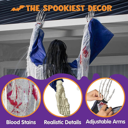 JOYIN 63-Inch Halloween Climbing Zombie Wall Decoration