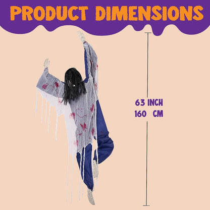 JOYIN 63-Inch Halloween Climbing Zombie Wall Decoration