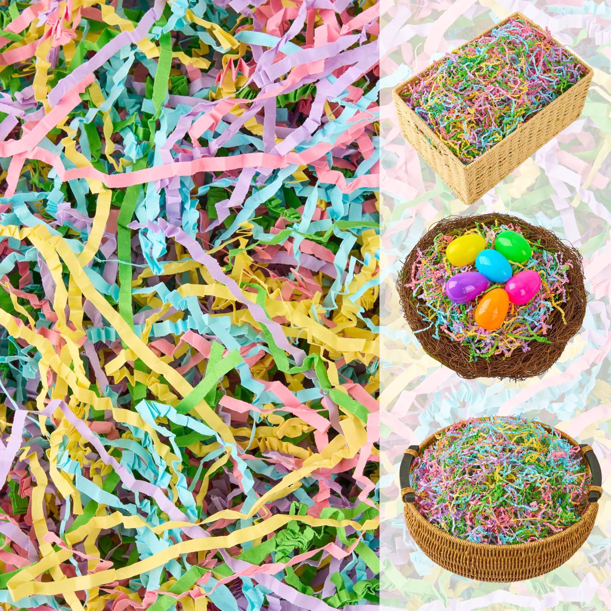 JOYIN 8 oz Easter Shredded Paper Grass
