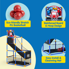 JOYIN Arcade Basketball Game Set with 4 Balls for Kids