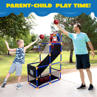 JOYIN Arcade Basketball Game Set with 4 Balls for Kids