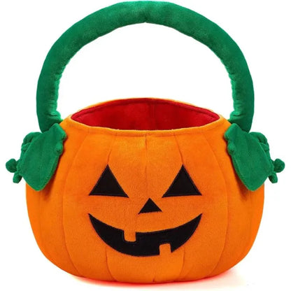JOYIN Halloween Pumpkin Plush Tote Bag for Trick or Treat Candy